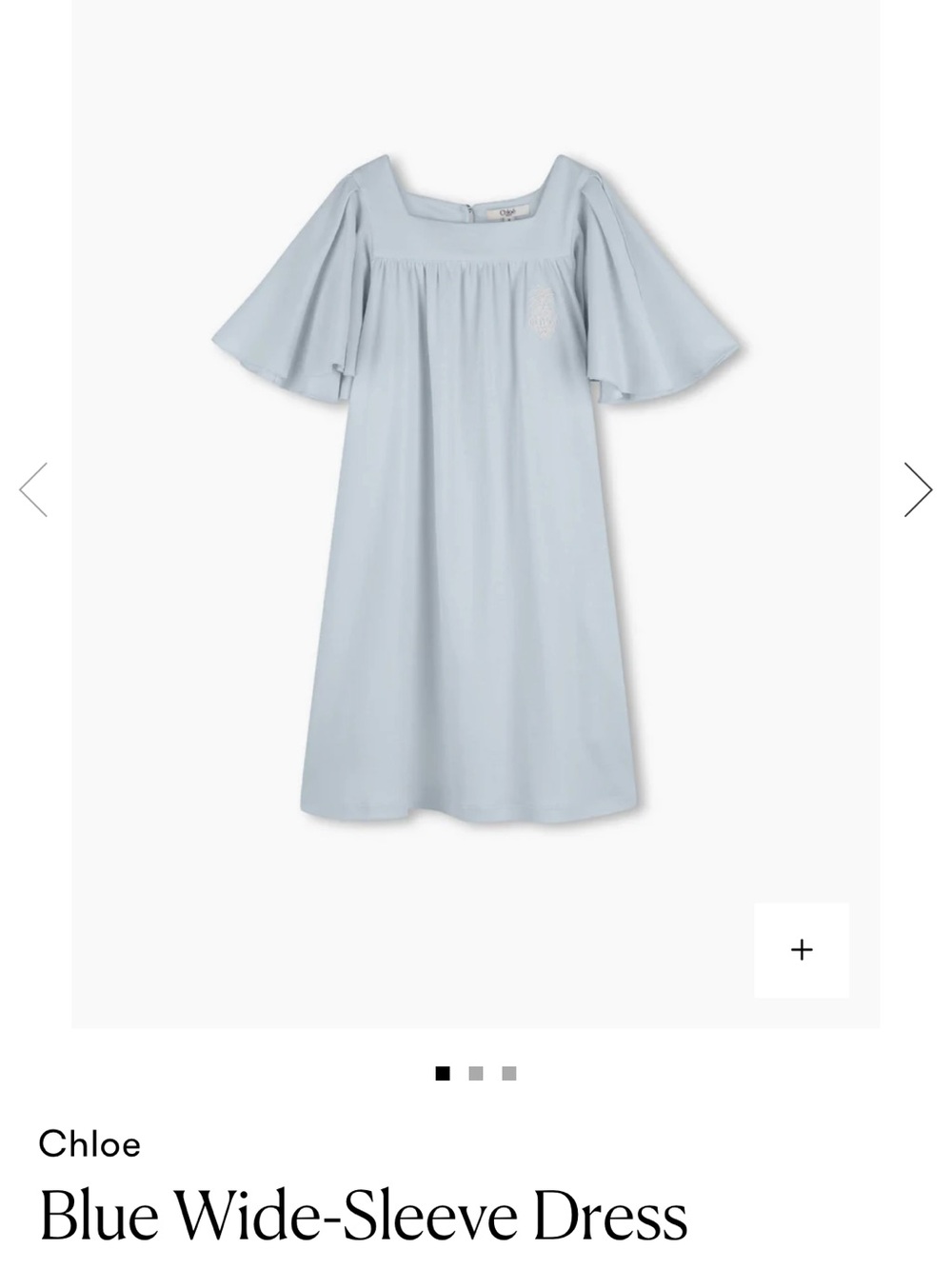 Chloe Powder Blue Off-Shoulder Flutter Midi Dress